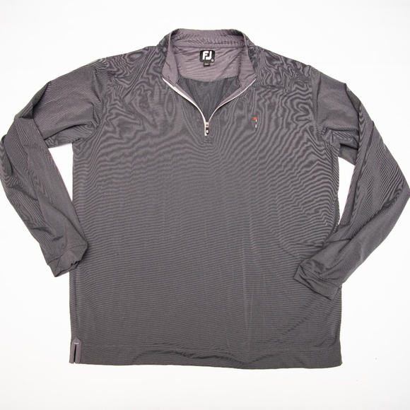 Footjoy Pullover Mens XL Gray 1/4 Zip Performance Golfer Outdoors Light Jacket - Picture 1 of 4